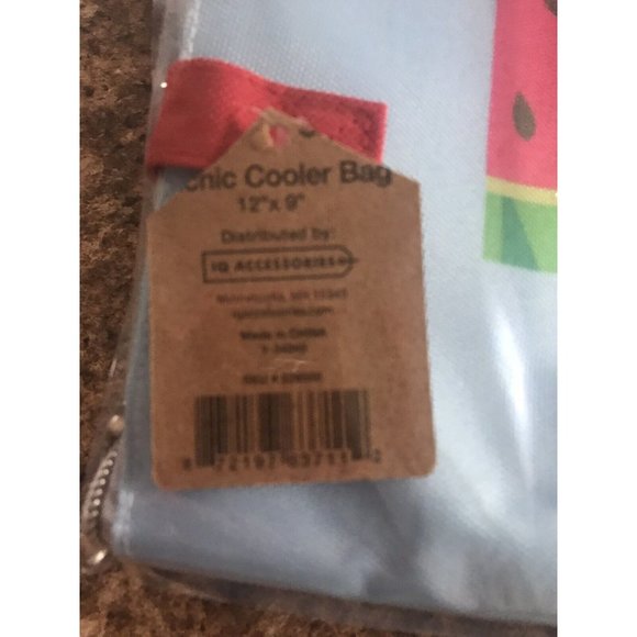 Watermelon Insulated Soft Sided Lunch Bag Picnic Cooler Summer 9x12 New - Picture 7 of 7